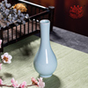 龙泉青瓷花插茶道中式摆件创意水培陶瓷时尚小花器花瓶家居装饰品