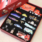 赛车总动员3闪电麦昆板牙儿童，合金小汽车模型玩具车礼盒男孩礼物