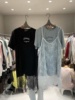 whjia春季时髦字母印花短袖t恤+蕾丝，吊带连衣裙两件套装女潮