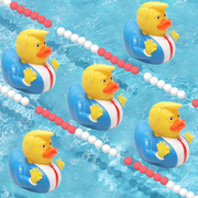 跨境热pvc软胶洗澡鸭子公仔 恶搞浮水会叫大黄鸭儿童戏水玩具
