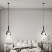 意式极简设计师吊灯现代简约餐厅，客厅吧台全铜卧室床头玻璃灯具