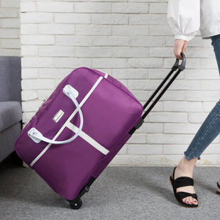 旅行包女大容量拉杆包手提韩版短途旅游登机轻便折叠男学生行李袋