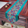 古典桌旗盖布织锦缎茶几布艺中式美式欧式现代圆形餐桌布餐垫套装