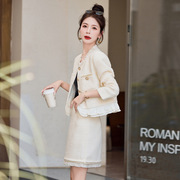 设计感小香风2023年春秋季女装套装穿搭时尚小个子时尚两件套