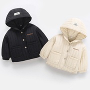 宝宝棉衣套装冬装婴儿棉袄男童2加绒加厚棉服，5冬季外套1一3岁