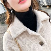 短外套女秋冬季2023韩版小香风，显瘦羊羔毛宽松(毛宽松)水貂绒短款上衣