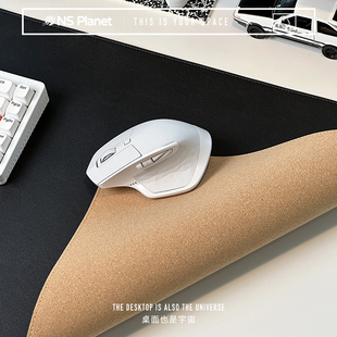 nsplanet皮革鼠标垫超大防水键盘垫高级感电脑办公桌垫定制尺寸