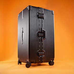 超大行李箱男大容量拉杆箱，女学生铝框密码皮，箱子特大号旅行箱60寸