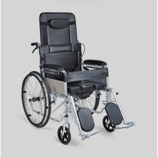 坐带便器带轮椅子老人坐便椅折叠平躺半躺直坐病人推车上厕所