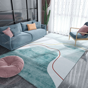 现代简约地毯客厅沙发茶几，垫轻奢高级卧室地毯，地垫家用大面积免洗