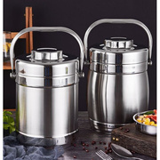不锈钢保温汤桶加厚家用饭盒便携装汤容器外带汤壶上班族饭桶提锅