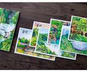 贵州手绘明信片风景旅游纪念品，伴手礼物文创产品精美创意卡片