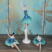 芭蕾舞女孩人物摆件客厅电视柜书房办公室装饰品可爱创意生日礼物