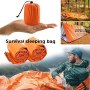 户外生活bivy紧急睡袋，保温保暖隔水聚酯，薄膜紧急露营野营救生装备