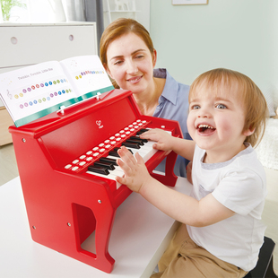 hape儿童钢琴玩具木质多功能，弹奏电子琴家用初学婴儿宝宝女孩礼物