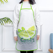 防水围裙可爱卡通水果，防油围腰厨房韩版时尚简约成人pvc做饭罩衣