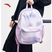 安踏双肩包女2024粉色书包初高中生运动包旅游包背包运动包男