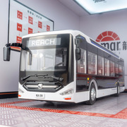 新咔尔xke-002仿真城市新能源客车，公交车模型合金，巴士观光车玩具