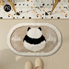可爱熊猫秋冬天加厚浴室地毯吸水防滑地垫卫生间，脚垫厕所门口垫子