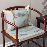 可拆洗红木沙发坐垫防滑椅垫新中式座垫餐椅圈椅茶桌茶椅腰枕定制