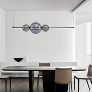设计师长条餐厅吊灯玻璃圆球艺术现代简约北欧个性吧台咖啡厅灯具