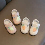 女宝宝鞋子0一1-2岁软底皮鞋，婴幼儿单鞋女童小公主春秋季学步鞋