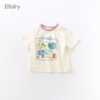 Elfairy儿童卡通T恤女童短袖上衣2024纯棉宝宝半袖婴儿夏装棉