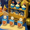 篮球甜品台装饰篮球小子，推推乐蛋糕筒，贴纸布丁杯封口盖纸diy纸绳