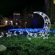 led造型灯月亮户外防水发光星星灯公园广场景观装饰中秋节亮