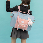 出门方便携带行李包女儿童可爱多功能旅游背包网红女生短途旅行包