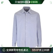 香港直邮潮奢 Acne Studios 艾克妮 男士 徽标刺绣领口纽扣衬衫 B