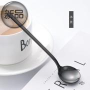 304不锈钢咖啡勺创意可爱勺子 加厚搅拌茶勺实心U调羹冰激k凌勺g