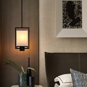 新中式小吊灯卧室床头灯简约过道入户阳台个性创意客厅背景墙灯具
