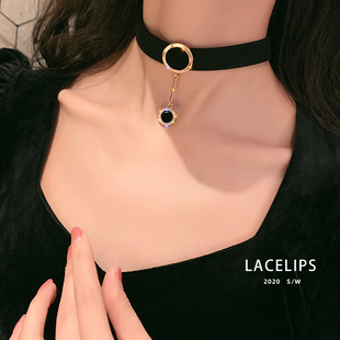 lacelips欧美性感锁骨链颈链chocker女脖子饰品颈带韩国短款项链