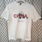 Adidas男装短袖T恤透气圆领白色熊猫印花字母运动服GP1848 EI4569