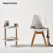 ins北欧塑料餐桌椅创意简约家具郁金香餐椅 时尚软包伊姆斯椅子