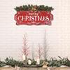 圣诞节装饰品欧式复古铁艺壁饰欢迎牌圣诞树壁炉装饰挂牌门口挂饰
