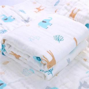 初生婴儿用品新生儿浴巾，春夏天吸水纯棉纱布宝宝，包巾小被子盖毯