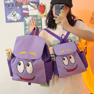 爱探险的朵拉双肩书包Dora地图卡通斜跨小背包可爱儿童幼儿园礼物