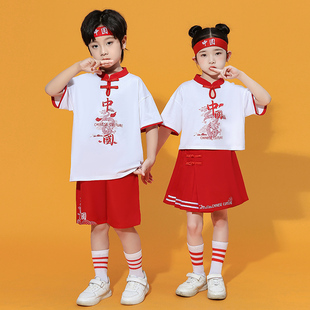 六一儿童表演服装幼儿园中国范演出服小学生小小少年郎舞蹈服衣服