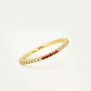 Judy Collins 彩钻镶嵌戒指女小众设计高级感轻奢红宝石食指叠戴