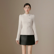 越南小众beloved2024年春夏经典，黑白配提花肌理，细腻套装裙
