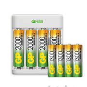 gp超霸5号充电电池2000毫安套装1300毫安五号8粒充电儿童玩具电池