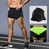 运动短裤男跑步速，干健身三分裤子体育马拉松内衬，专业田径训练套装