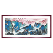 国画山水画纯手绘真迹，江山多娇风水客厅装饰字画，办公室挂画壁画