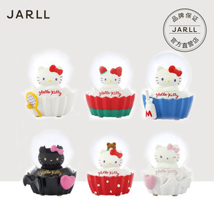 JARLL水晶球创意可爱家居摆件女孩女友儿童女生日情人节礼物Kitty