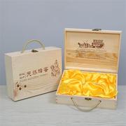 蜂蜜包装木盒高档实木礼盒可定制图案尺寸1斤装4斤装(不含蜂蜜)