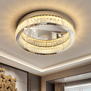 轻奢水晶卧室吸顶灯圆形现代简约客厅灯饰大气2023年北欧灯具