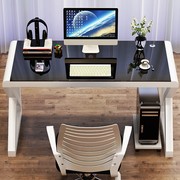 电脑台式桌办公专用带键盘托80cm长60宽1米书桌家用时尚可放主机