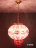 大红水晶灯笼吊灯中式喜工程别墅庆阳台，门厅灯饰旋转灯360度过道